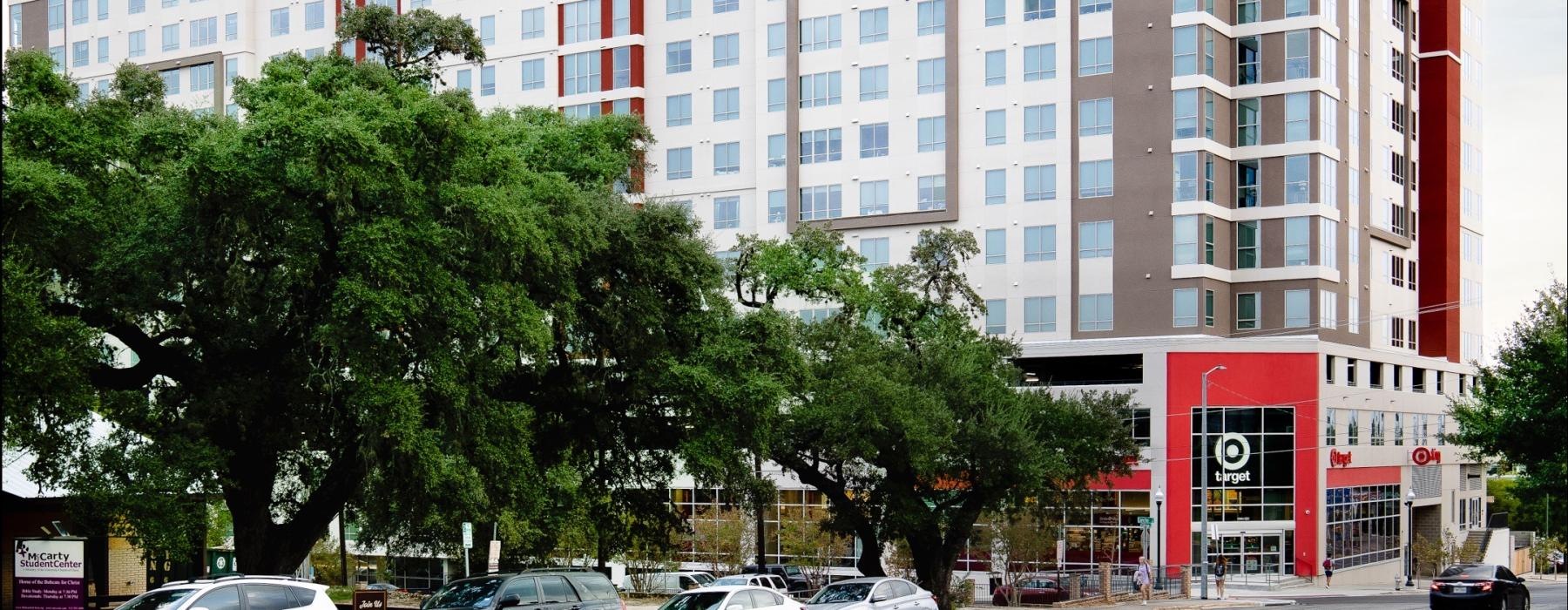 a large building with many windows